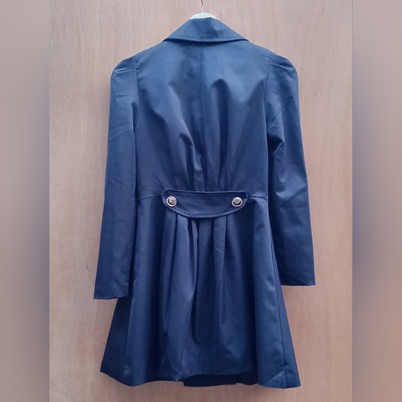 Vintage 1990's/00's Navy Blue Cinched Waist Rain Jacket Size Small - Picture 11 of 11